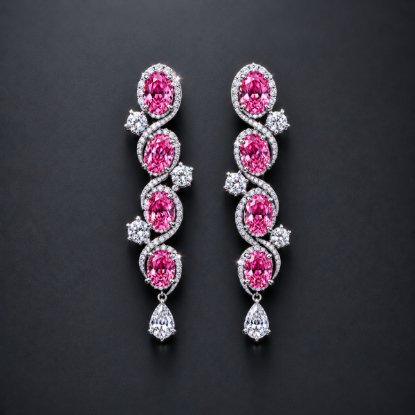 耳環→有色寶石 