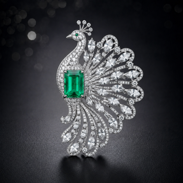 胸針→有色寶石 